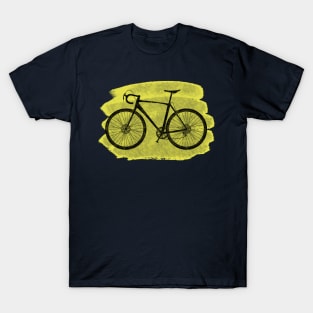 Cyclocross Bicycle Lemon Yellow T-Shirt